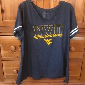 Plus size women’s WVU Mountaineers t-shirt